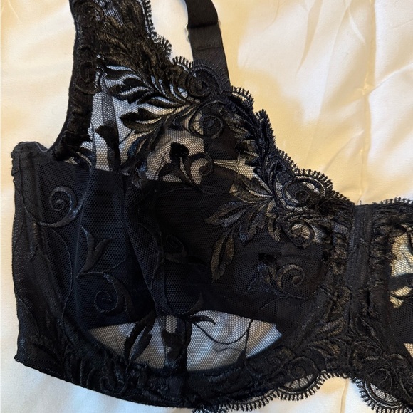 Soma Elegant Black Lace Bra size 34DD - Picture 2 of 5